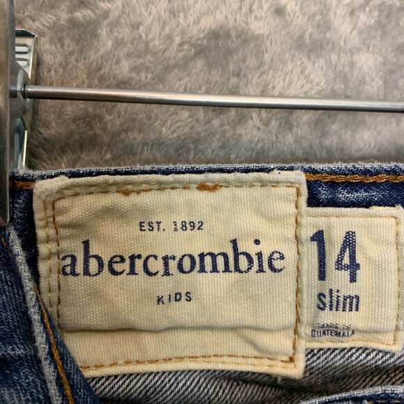 Abercrombie Boys Horton Slim Classic Straight Low Rise Button Medium Jean 14 - Picture 5 of 9